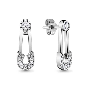 

AQUAMARINE stud with cubic, silver 925