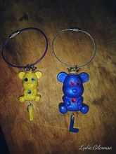 DIY resina epoxi Oso de goma con letras moldes joyería herramienta de fabricación Kit con pegamento de resina AB llavero kit DIY regalo