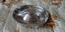 Dog-Bowl Puppy-Litter Stainless-Feeder Dish-Weaning Pet Food-Feeding Silver