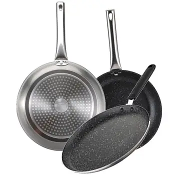 

BERGNER anti-stick pans set (20,24cm) with Frying for crepes 24 cm in forged aluminum fit for all fires
