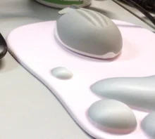 Mice-Mat Rest-Support Mouse-Pad Computer Wrist Silicone Cute PC No Nonslip Cat-Paw