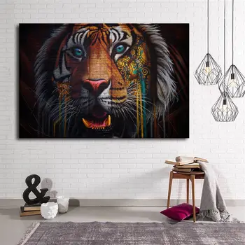 

Lion Themed Canvas Table