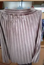 Falda plisada de terciopelo para mujer falda larga clásico informal de cintura alta color gris y coreano para fiesta y escuela 2020