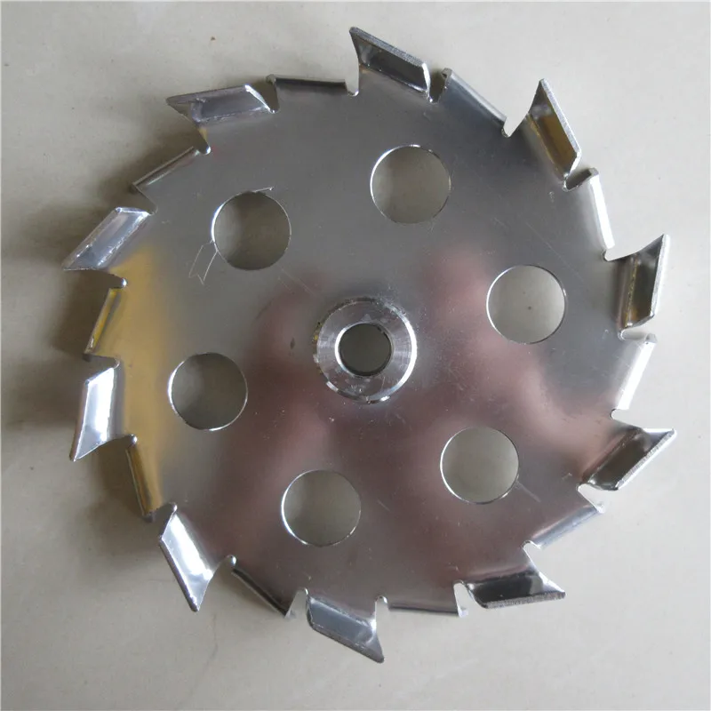 15cm 304 Stainless Steel Dispersing Machine Blade Stirring Shaft Dispersing Disc Paddle Dispersing Machine Blade Disc 