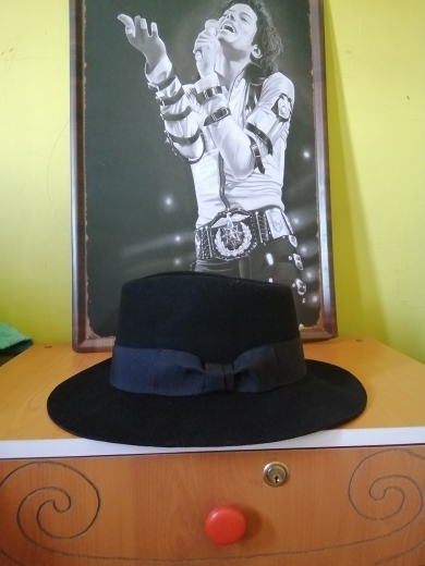 Michael Fedora Hat Classic Jackson Billie Jean Black Hat Men's Wool Fedora Hat Cap with Name