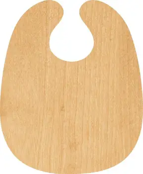 

Baby Bib Wooden Laser Cut Out Shape - Great for Crafting - Hobbyist - D.I.Y. Projects