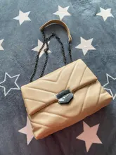 Bolsas de mensajero de piel sintética con rombos para mujer, bandoleras con cadena, estilo Retro, 2020