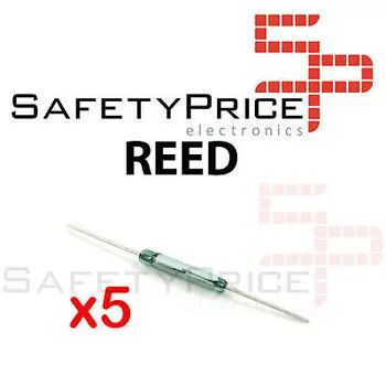 

5x Reed switch magnetic open NO open 14x2 glass SP