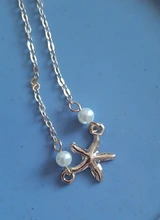 Tobillera de estrella de mar para mujer, brazalete para pies, perlas de imitación, calzado de playa, tobilleras, joyería de Estilo bohemio para fiesta de verano 2020