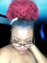 Leeons-extensiones de cabello Natural, coleta con cordón, cola de caballo, pelo sintético rizado, cola de caballo