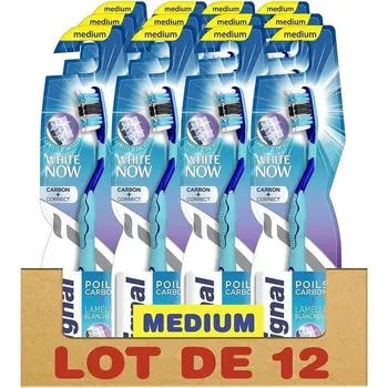 

SIGNAL Set of 12 toothbrushes bristle medium Handbook White Now