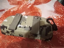 Caja militar de camuflaje para gafas de sol para hombre, estuche de EVA con Clip para cinturón, 1 unidad