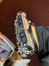 Crampons Winter Shoe-Covers Ice Fishing Outdoor-Climbing Steel Antiskid Slip Walk 18-Teeth