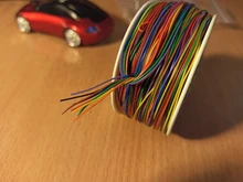 One Roll 8 Colors 30AWG Wire Wrapping Wire, Tinned Copper Solid, PVC insulation