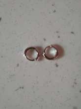 ROXI-Pendientes redondos de geometría para Mujer, aretes redondos de Plata de Ley 925, dorados, brillantes, Vintage