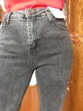 Vaqueros de cintura alta para mujer, pantalones de Vaqueros pitillo ajustados de longitud completa con cremallera de talla grande 5xl 6xl 7xl