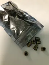 10/20/30/50 Uds M4 M5 M6 M8 Hilo de aleación de Zinc para madera insertar tuerca de brida hexagonal conducir la muebles loco