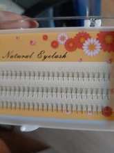 Kimcci-pestañas 3D individuales de cilios, pestañas naturales de visón para extensiones, 120 manojos, maquillaje negro, pestañas postizas