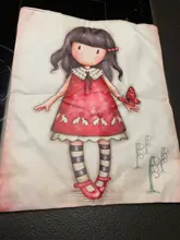 Bolso de diseñador para mujer, bolsa de hombro de lona duradera de alta calidad con estampado de dibujos animados, bolso escolar para chicas