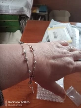 NEHZY-pulsera de plata de ley 925 para mujer, joyería de moda de alta calidad, pulsera simple cuadrada retro de 20CM de longitud