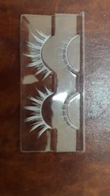Pestañas postizas blancas para fiestas de Halloween, 2 pares de extensiones de pestañas naturales, blandas y divertidas, para Cosplay, maquillaje para pestañas