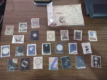 46 unids/pack Retro Museo filatélico serie cuarderno de recortes con pegatinas decorativas palo etiqueta álbum diario papelería pegatina de sello