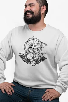 

Angemiel Wear Nature And Compass White Men 'S Sweatshirt