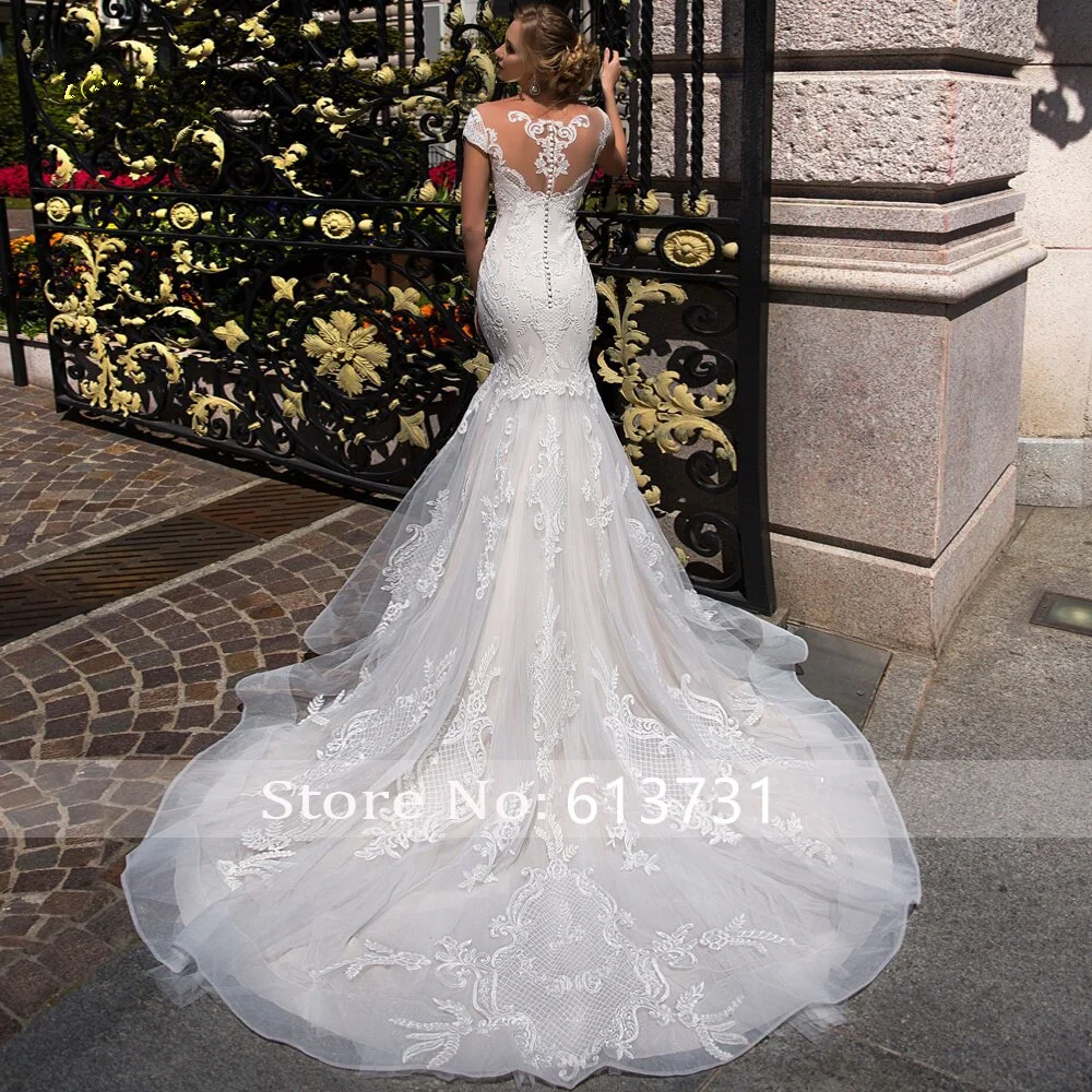 New-Fashion-Mermaid-Wedding-Dresses-2019-Off-Shoulder-Floor-Length-Wedding-Gowns-Button-Back-Applique-Strapless (1)