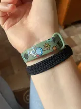Correa de nailon trenzado para xiaomi Mi band 5, pulsera de nailon trenzado para xiaomi Mi band 6, 4 y 3