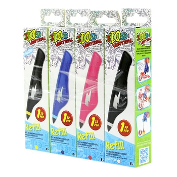 

3d printing material 4 pcs cartridge for 3d pen toys for kids Vertical colour IDO3D REDWOOD 3D 2019 Toy children's printer