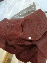 Suéter grueso de lana para hombre, Jersey cálido de cuello alto con media cremallera, suéteres de lana de punto ajustados para invierno