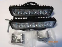 Luz LED de trabajo de inundación DRL de 18w, foco de trabajo de 9-32V, 4WD, 12 voltios, para vehículos todoterreno, SUV, coches y camiones, 1 Uds., 2 uds.