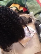 Extensión de pelo rizado Afro, 1-2-3-4, oferta de extensiones de cabello humano Remy, Color Natural, 100%, 8-20 pulgadas