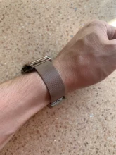 Bracelet Strap-Band-Replacement Watchband Stainless-Steel Milanese Silver 24mm 22mm 