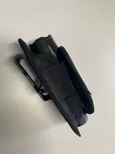 Funda de cinturón para linterna, funda de transporte para cinturón de servicio con sistema Molle, Clip giratorio de 360 grados