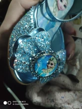 Sandalias de Frozen para niñas, zapatos para fiesta de baile, sandalias de princesas de niñas, zapatos de tacón alto brillantes