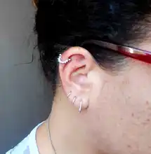 Canner 1 Uds Piercing pendientes para las mujeres 925 de circón de plata esterlina cartílago pendientes joyería fina kolczyki damskie oorbellen W4