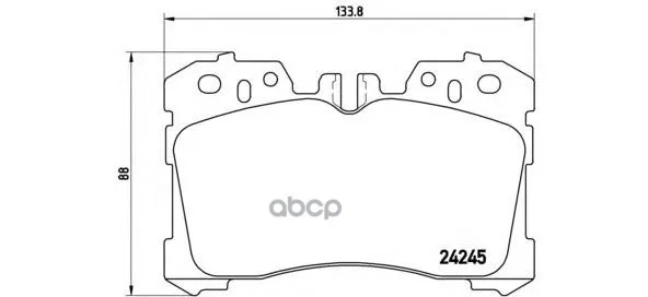 Колодки Тормозные Lexus Ls460-600 06- Передние Brembo P83075 Brembo арт. P83075