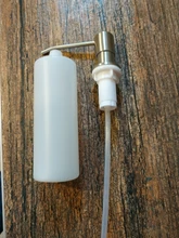 Sink Soap Dispenser Kitchen-Accessories Bathroom Stainless-Steel 300ML Brushed Manually-Press