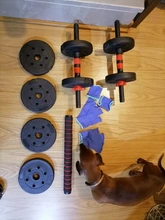 Juego de mancuernas ecológicas 2 en 1 con barra, ajustables y accesorios, 10 KG-15-20 KG - 25 KG - 30 KG - 40 KG y 50KG