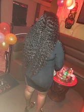 Pelo humano brasileño de 32, 34, 36 y 38 pulgadas, mechones de pelo rizado profundo, Hoho, 100%, pelo humano Natural, doble mechones, 1, 3, 4 mechones, cabello Remy grueso