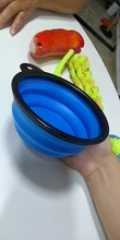 Taza plegable de viaje para alimentación de agua, contenedor portátil de comida para cachorros, para perros y gatos, bandeja de alimentación, 350ML