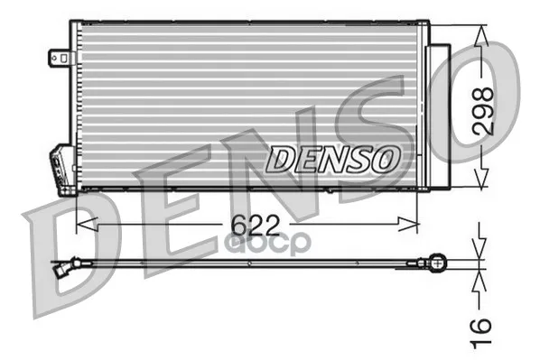 Радиатор Кондиционера Fiat: Dobl? 2009 Denso арт. DCN09018
