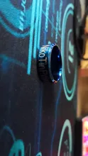 SHOUMAN-anillo de acero inoxidable negro para mujer, sortijas personalizadas grabadas para parejas, joyería con encanto, 2020