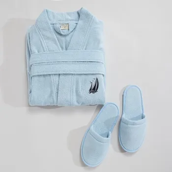 

Basics Chakra By Sailing Pattern Men 'S Bathrobe Set Blue