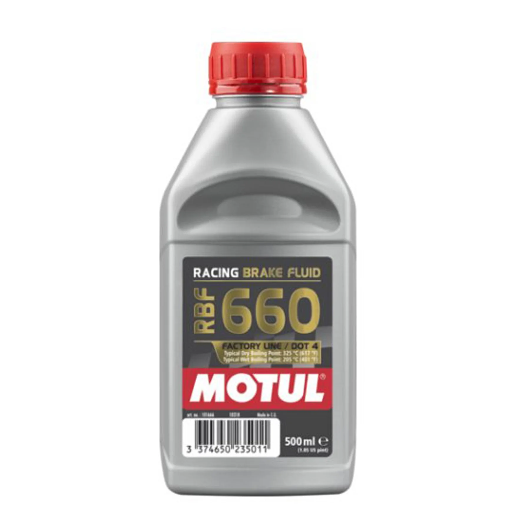 Motul 101666-Liquido Freni Moto Dot4 0,5 L Rbf 660 Factory Line Sintetico Racing Moto Rcycle Car