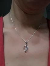 NEHZY-collar de plata de ley 925 para mujer, colgante simple retro de circonita de cristal de alta calidad, 45CM de largo