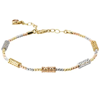 

Italian 3 Color Gold Bracelet 04-450-1000151