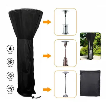 

1Pcs Heavy Duty Waterproof Gas Pyramid Patio Heater Cover With Zipper Outside Furniture Protector All-Purpose Covers