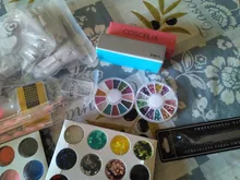 COSCELIA Pro uñas polvo acrílico brillo Set de manicura Gel UV de manicura herramientas de uñas de acrílico Kit de cepillo de Tip de uñas decoración herramientas